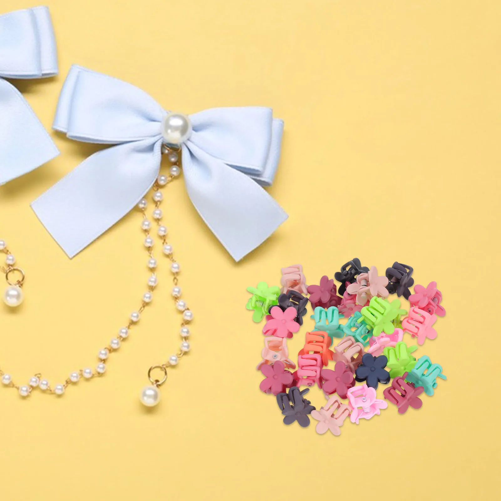 

30pcs Flower Hair Claws for Girls Durable Baby Girl Accessories Colorful Kids Claw Baby Girl Hair Accessories Clips