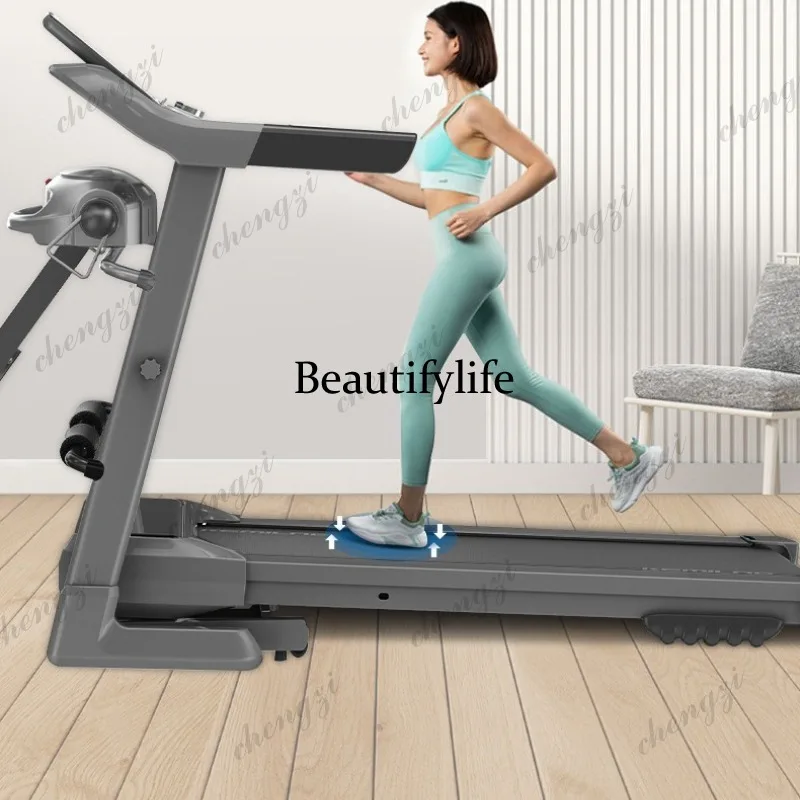 Treadmill electric household intelligent high definition screen multi-function silent hydraulic rod folding household model