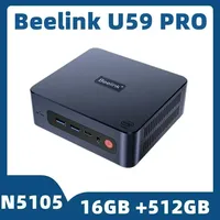 Beelink U59 Pro Mini Pc  N5105 DDR4 8/16GB 512GB BT4.0 USB3.0 M.2 SATA SSD Dual Wifi 1000M LAN Win 10/11/ Ubuntu ,4K 60Hz