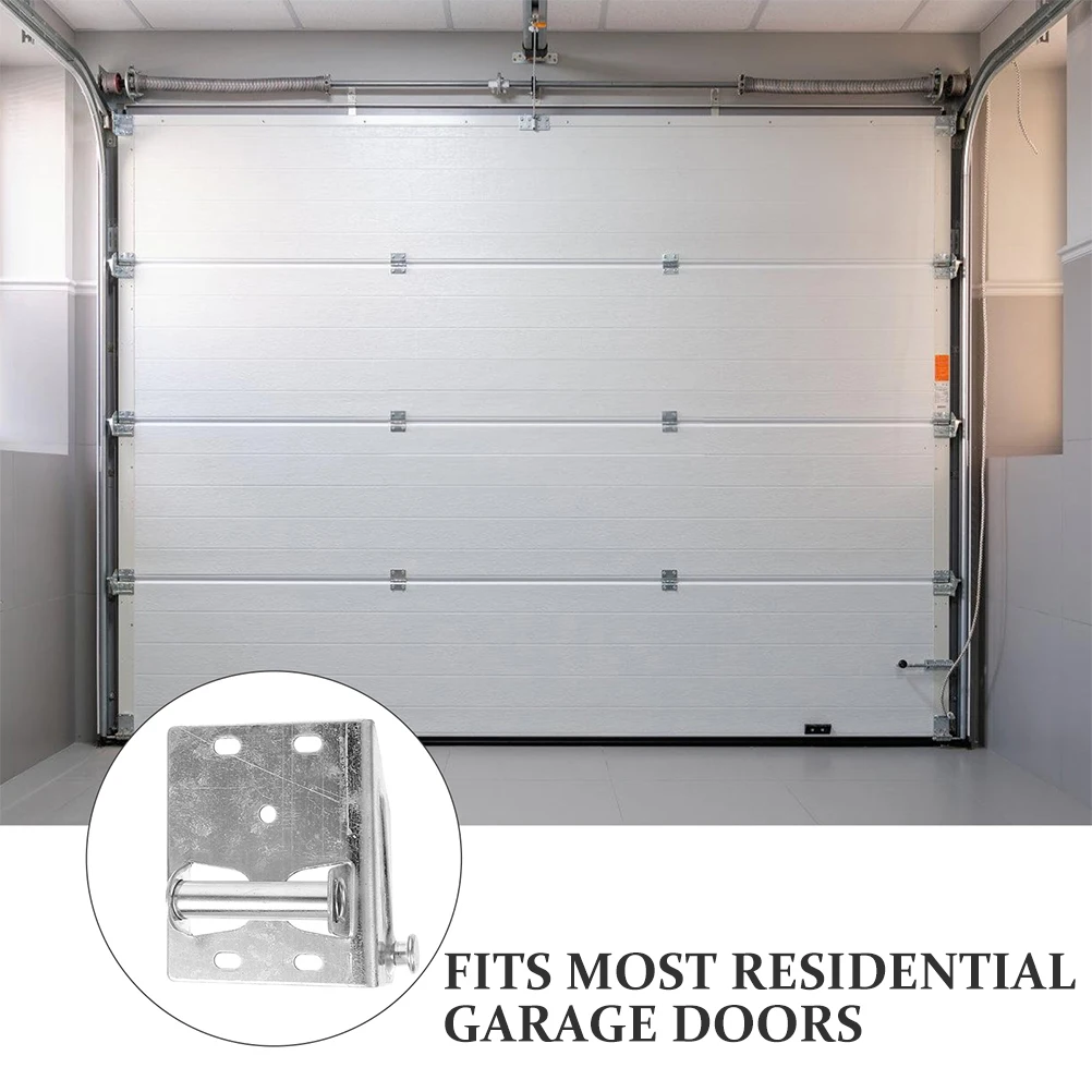 

Heavy Duty Iron Brackets Bottom Section Replacement Hinge For Residential Doors Durable Scratch-Free Garage Door Fixtures