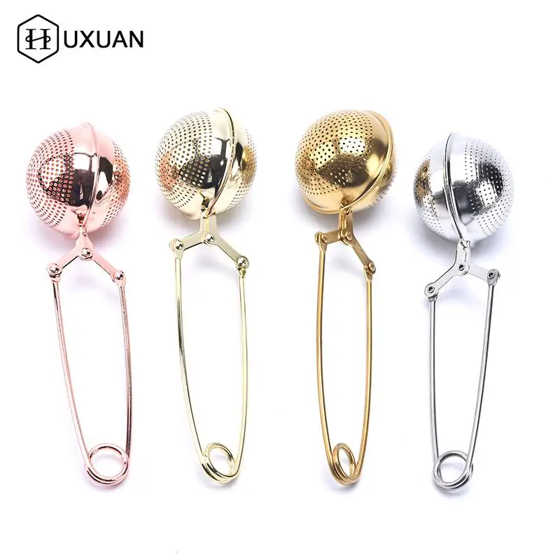 Tea Infuser Stainless Steel Sphere Mesh Tea Strainer Coffee Herb Spice Filter Diffuser Handle Tea Ball Match Tea Bags
