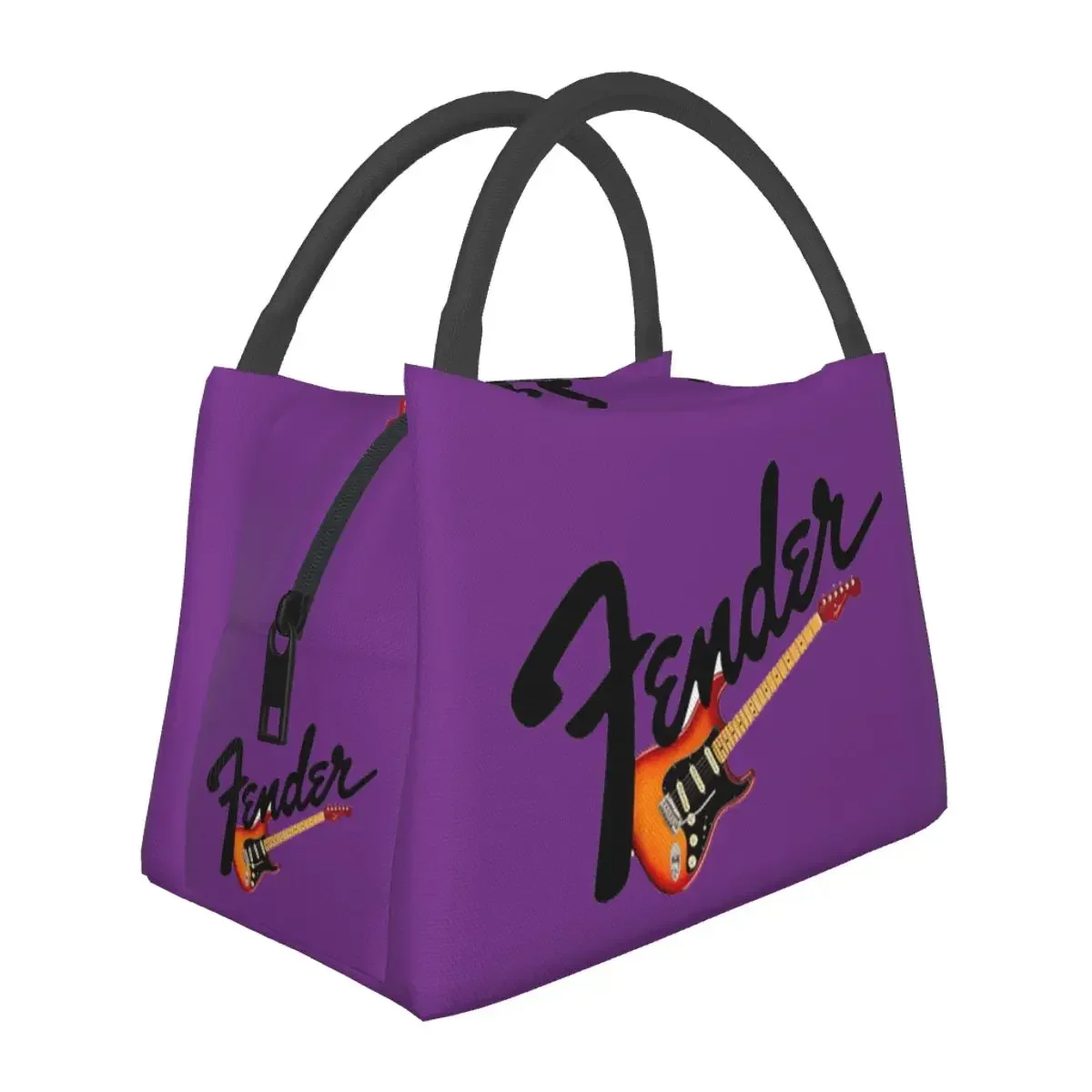 

Fender Strat Classic Lunch Bags Insulated Bento Box Leakproof Lunch Tote Picnic Bags Cooler Thermal Bag for Woman Girl Office