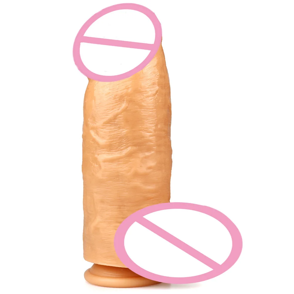 D 7.5CM SUPPER thick dildo Huge Realistic Giant Long Dildo Soft Silicone Vaginal Masturbators Penis Erotic Toy for Women