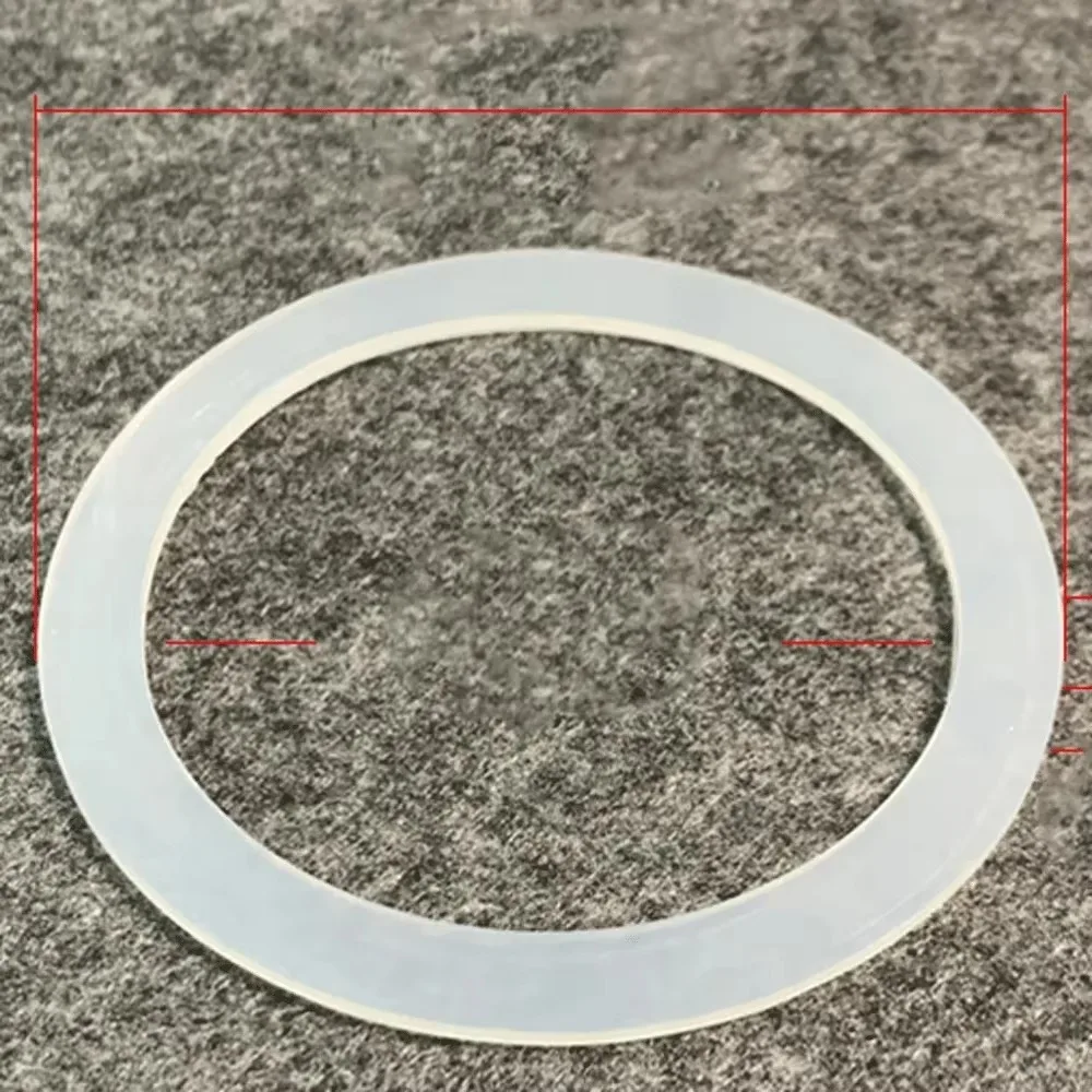 28-500mm White VMQ Slicone Rubber Flat Gasket Washer For Sight Glass diopter Homebrew 5 PCS