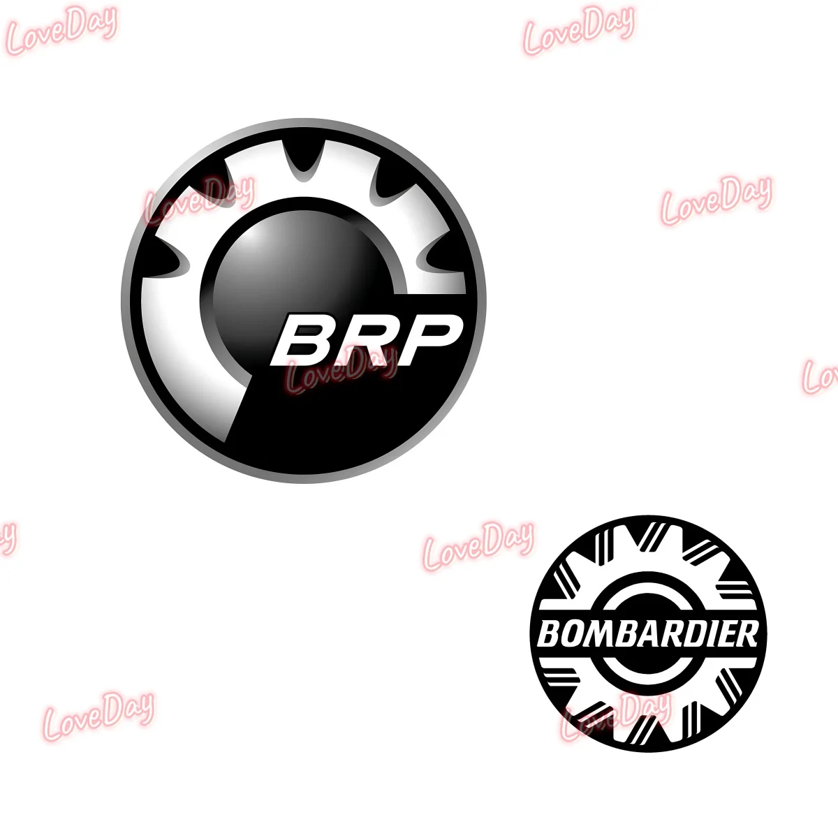 OEM BRP Logo Sticker Vinyl Ski Motorcycle Car Badge Sticker Racing Auto Decal Customizable Series of Stickers