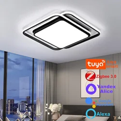 Zigbee Tuya Led Ceiling Lights Modern Chandelier Smart Lamp Home Decoration Bedroom Living Room Decor Alice Assistant Alexa