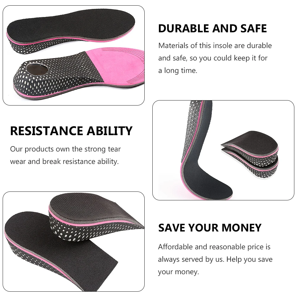 

Height Increase Insoles Memory Foam EVA Material Lightweight Shock Absorbing Sports Insoles for Sneakers Foot