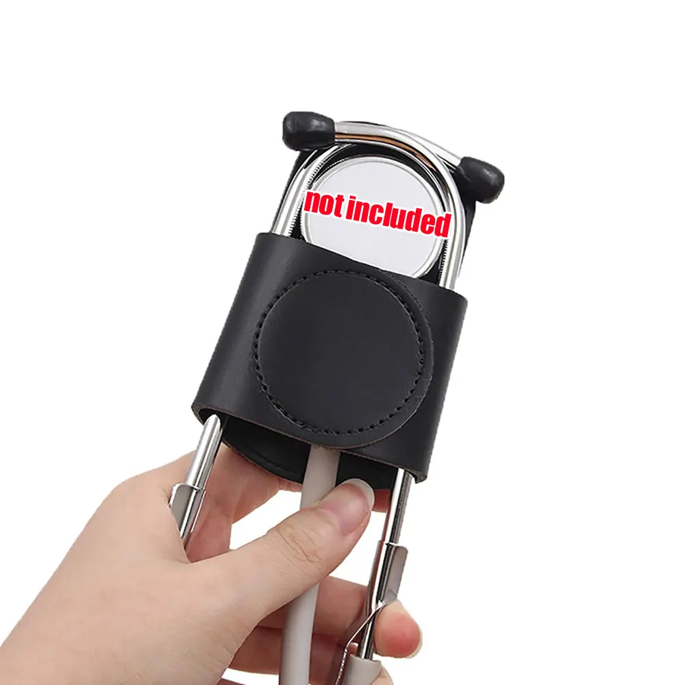 Stethoscope Holders Hip Clip for Physicians Storage Bag for Medical Accessories PU Leather Stethoscope Holster Nurses Medical