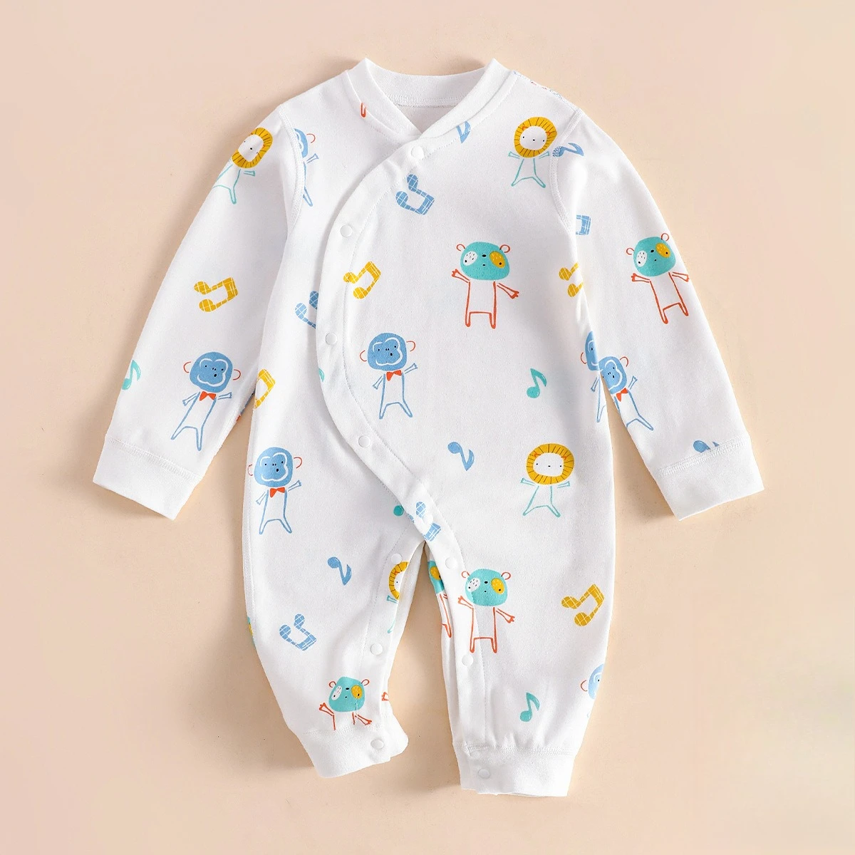 

2026 New Model Baby Spring Autumn Soft Pure Cotton Jumpsuit 6-18 Month Toddler Breathable Babygro Infant Boy Girl Daily Romper