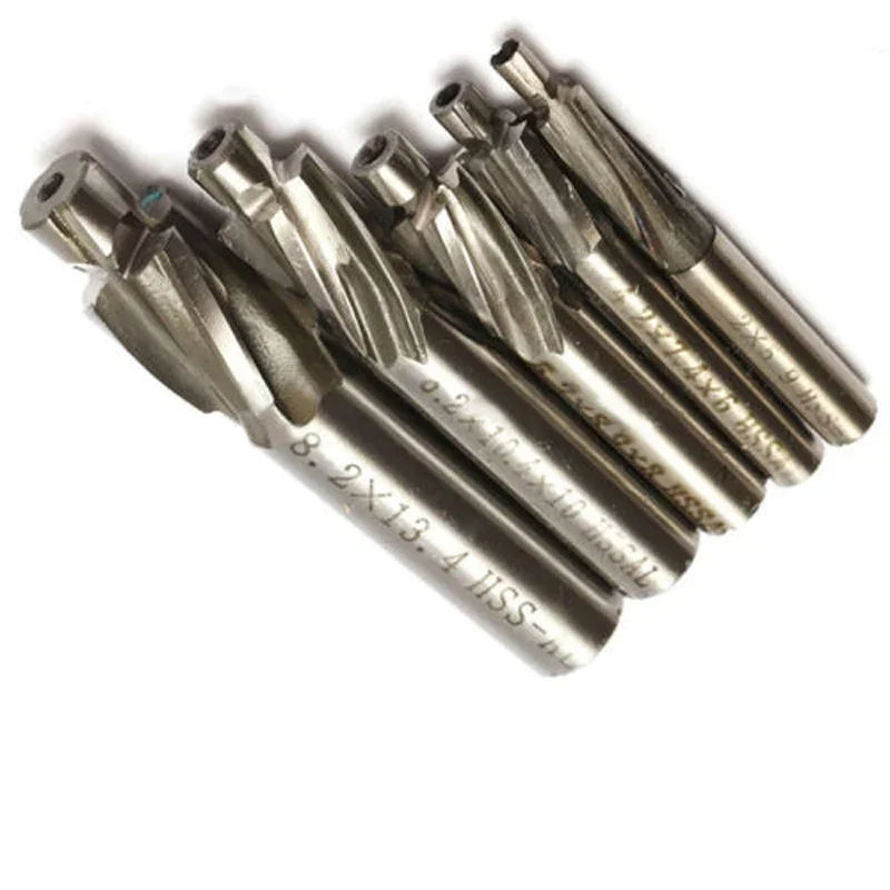 4 Flutes Countersink End Mill Cutter Pilot Slot Drill Bits Tool M3-M8 HSS-AL New