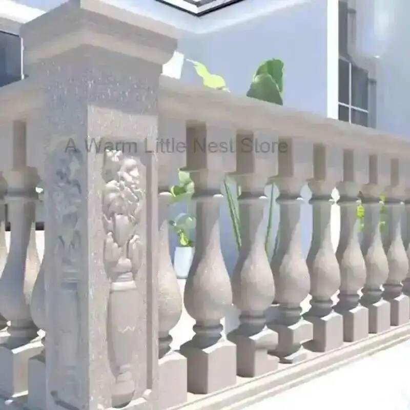 Mold Railing Roman European Column Villa Vase Column Balcony Guardrail Cement Column Handrail Cast-in-place Fence Mold Building