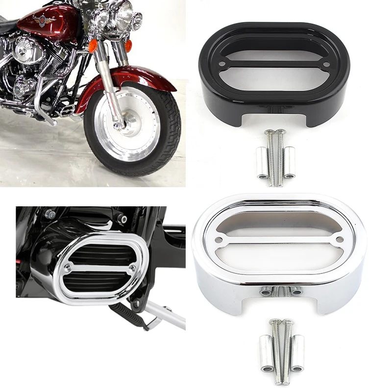 Motorcycle Voltage Regulator Cover  Front Fairing Protector For Harley Softail Breakout Fat Boy Slim Heritage Rocker 2001-2017 B