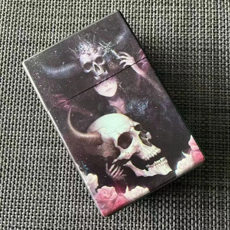 Halloween gift Cigarette Box Personalized Diverse patterns large capacity flip up Waterproof Cigarette case Smoking Gadgets view 4