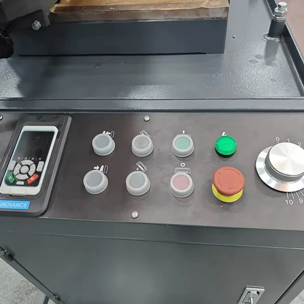 Semi Automatic Metal Band Cutting Machine Belt Break Protection High Precision Metal Edge Trimming Processing Equipment