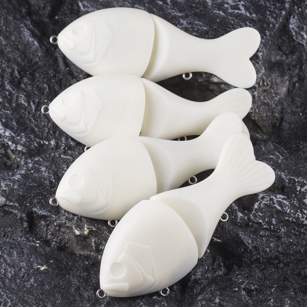 Dr.Holife 4 قطعة سويم غير مصبوغ طعم شراعي الفراغات صوتها الطعم باس الصيد السحر 13 سنتيمتر 62 جرام غير مصبوغ الطعم الثابت