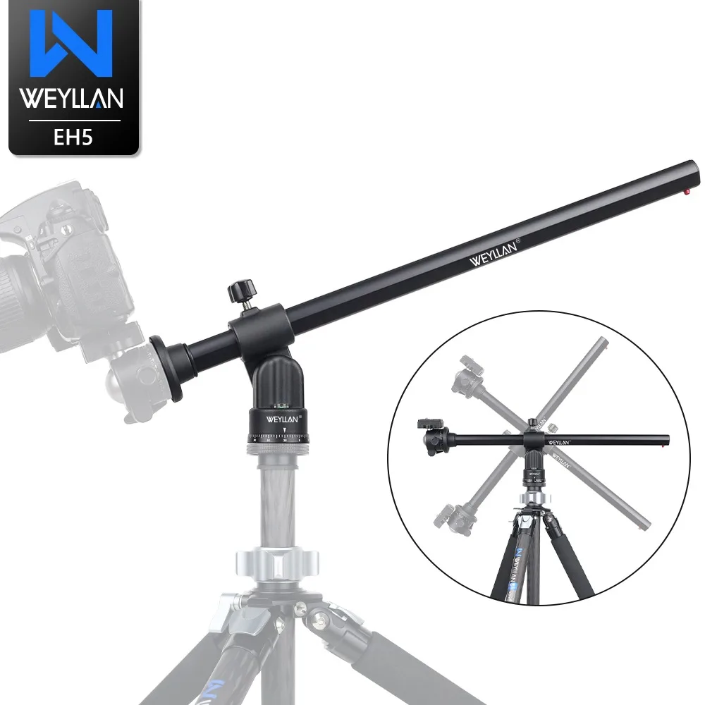 

WEYLLAN EH5 50cm Tripod Extension Rod Boom Arm With 1/4 Screw Hole Suitable For Camera Phone Live Photography Crossbar Stand New