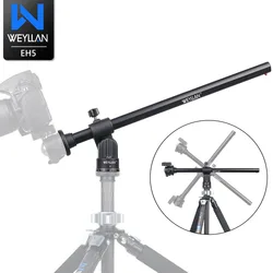 WEYLLAN EH5 50cm Tripod Extension Rod Boom Arm With 1/4 Screw Hole Suitable For Camera Phone Live Photography Crossbar Stand New