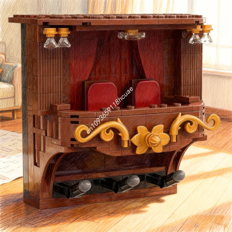 246pcs MOC Statler And Waldorf Balcony Key Hanger Model Building Festival Gifts Blocks Toy DIY Idea Education Birthday