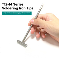 T12 Soldering Tip one-piece Heating Core Electric Iron Head Diy Tools 1401/1406 Rapid Heating Soldering Iron Tips Accessories
