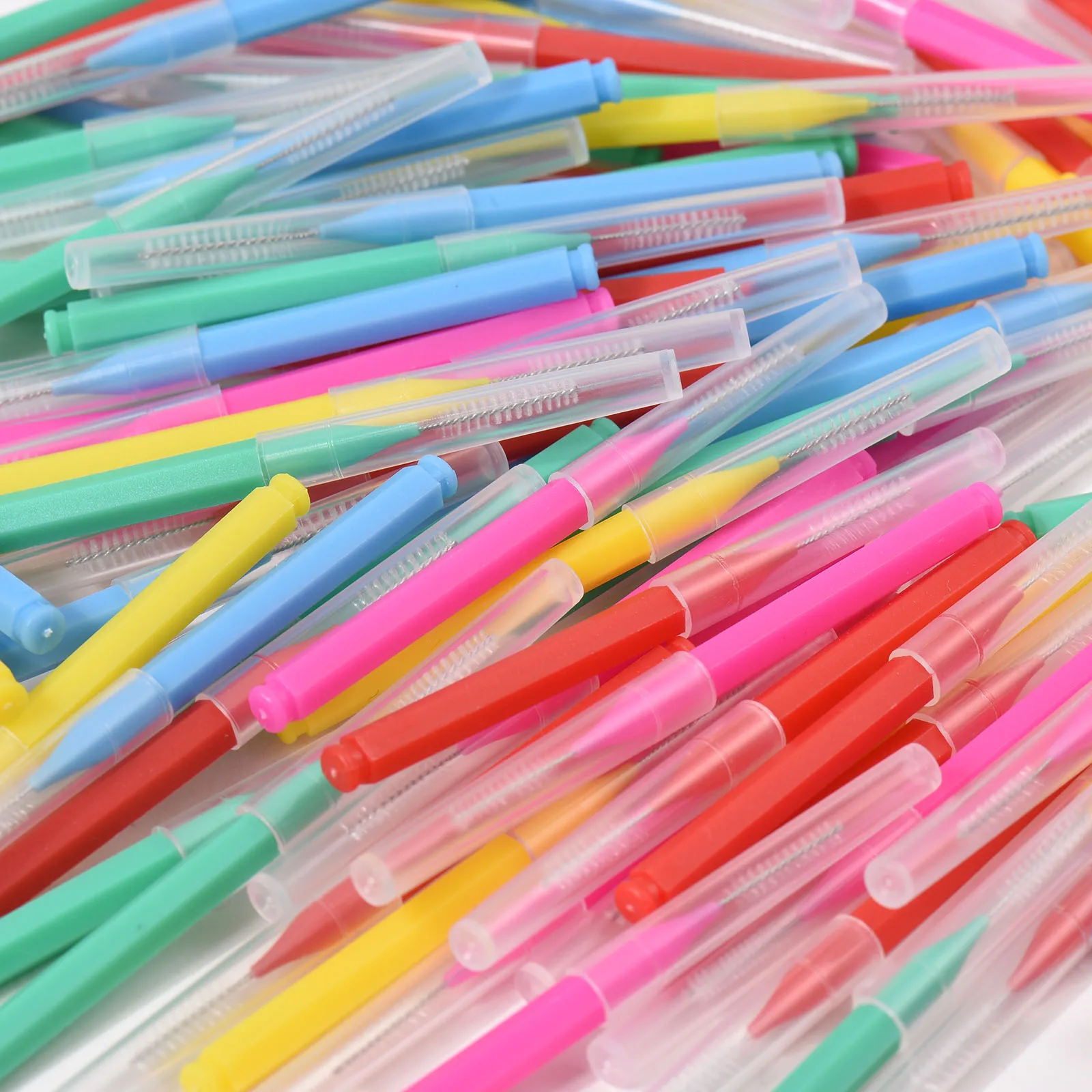 100 stücke Interdentalbürsten Zahnseide Zahnstocher Kieferorthopädische Zahnspangen Pinsel Zahn Reinigung Werkzeug Mundpflege Zahn Reinigung Werkzeug – Detail 10