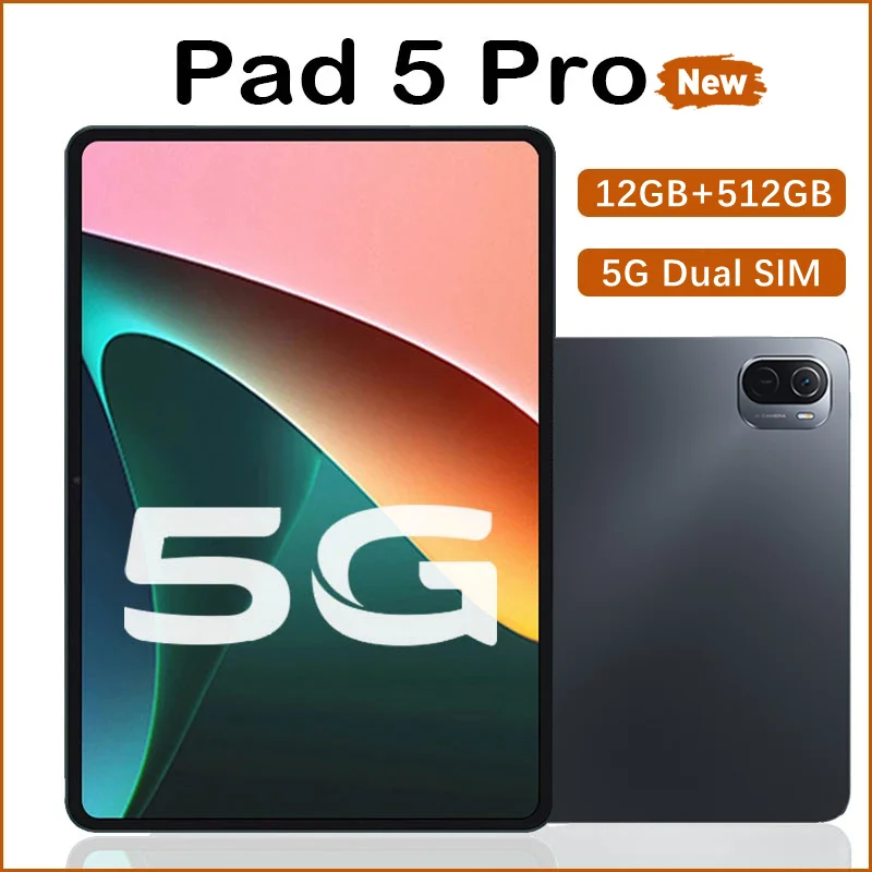 

2024 New Global Version Original Tablet PC 512GB Tabletas 5G Dual SIM Card Or WIFI GPS Cell Tablette Android 11.0