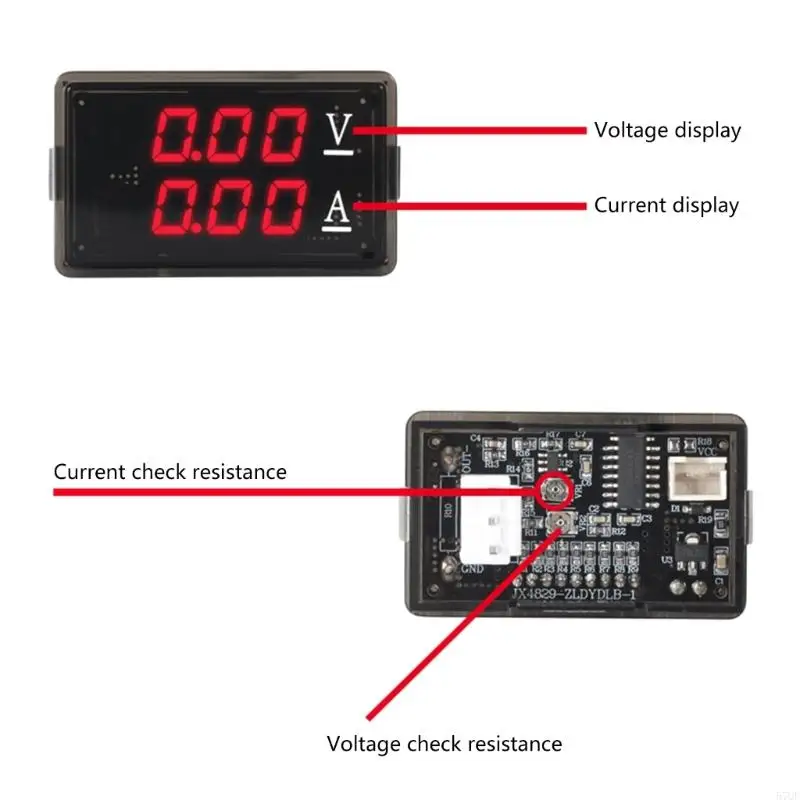 57qf Вольтметр Ammeter DC0-100V 10A Ампволт.