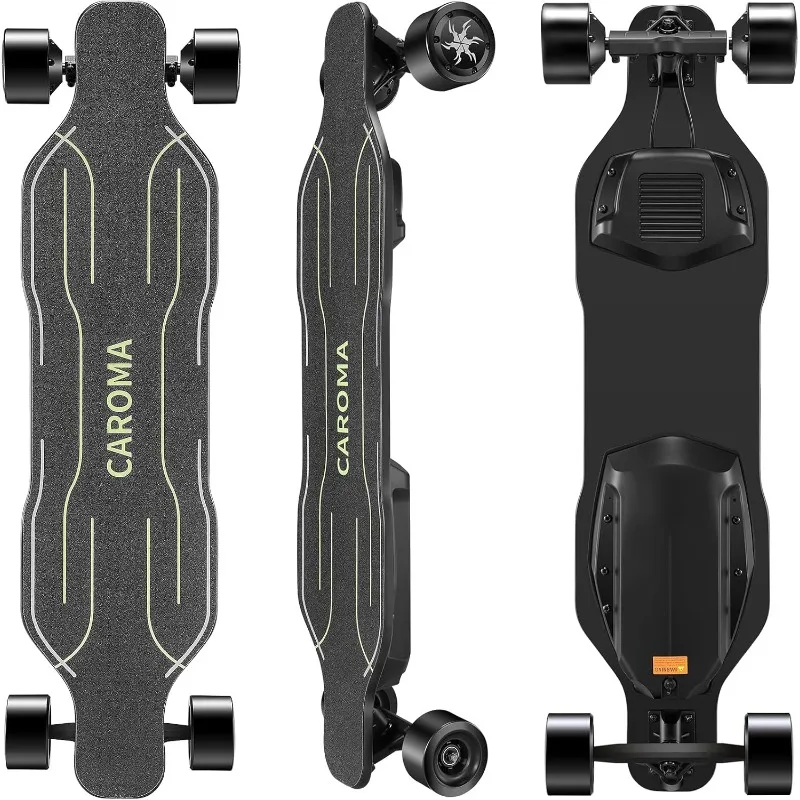 

Caroma Electric Skateboards with Remote, 1200W Brushless Motor Electric Longboard for Adults Beginner, 28 MPH Max Speed