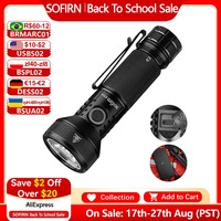 Sofirn IF22A 2100lm Flashlight 21700 Powerful Light SFT40 LED 629M Long Range USB C Rechargeable Charging  Throw Torch