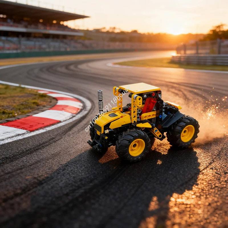 

218 шт. MOC Fastrac Техническая модель Строительные блоки Архитектура DIY творческое образование Рождественские подарки Кирпичные игрушки Дети День рождения