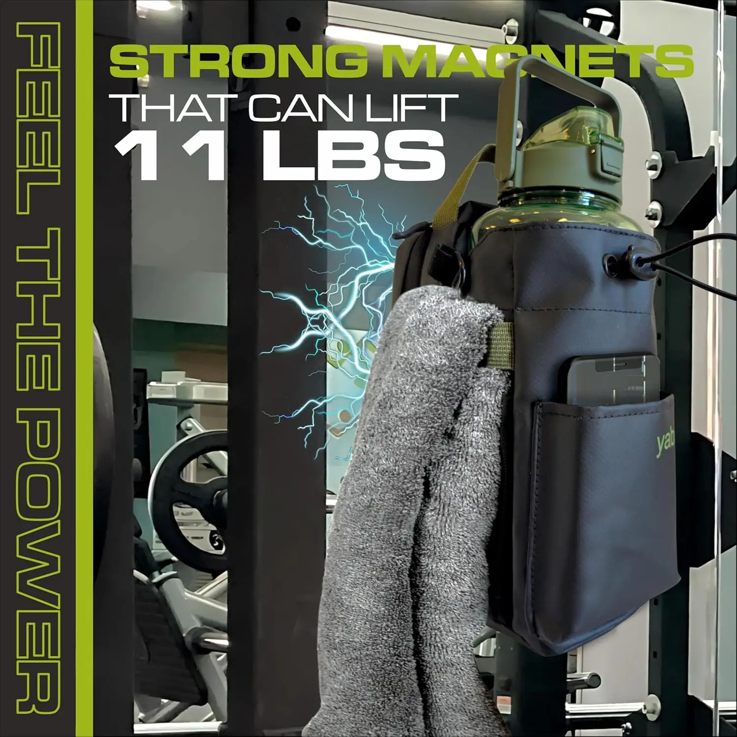 Picture 3: Strong Magnetic Gym Bag - Magnetic Gym Water Bottle Bag for Men and Women, High Load Capacity, Sports Gifts, Waterproof Material