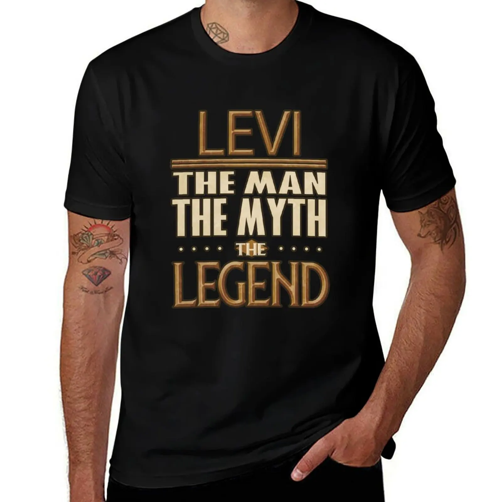 Levi The Man The Myth The Legend - Gift For Someone Called Levi T-Shirt Work Outdoor T-Shirt for Men