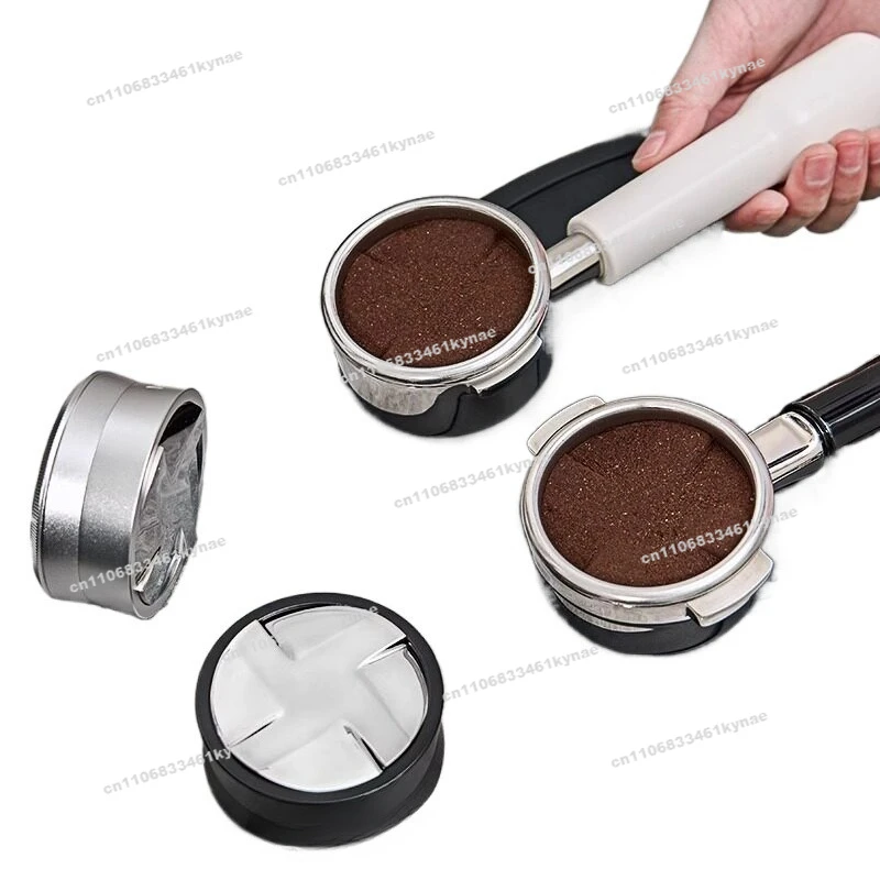 For Espresso Powderer Stainless Steel Gravity Powderer 51/53/58.35mm Automatic Height Adjustment