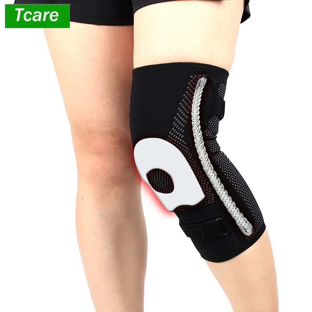 1 Pcs Knee Compression Sleeve - Knee Braces Sleeve with Side Stabilizers and Patella Tendon Strap for Arthritis & Meniscus Tear