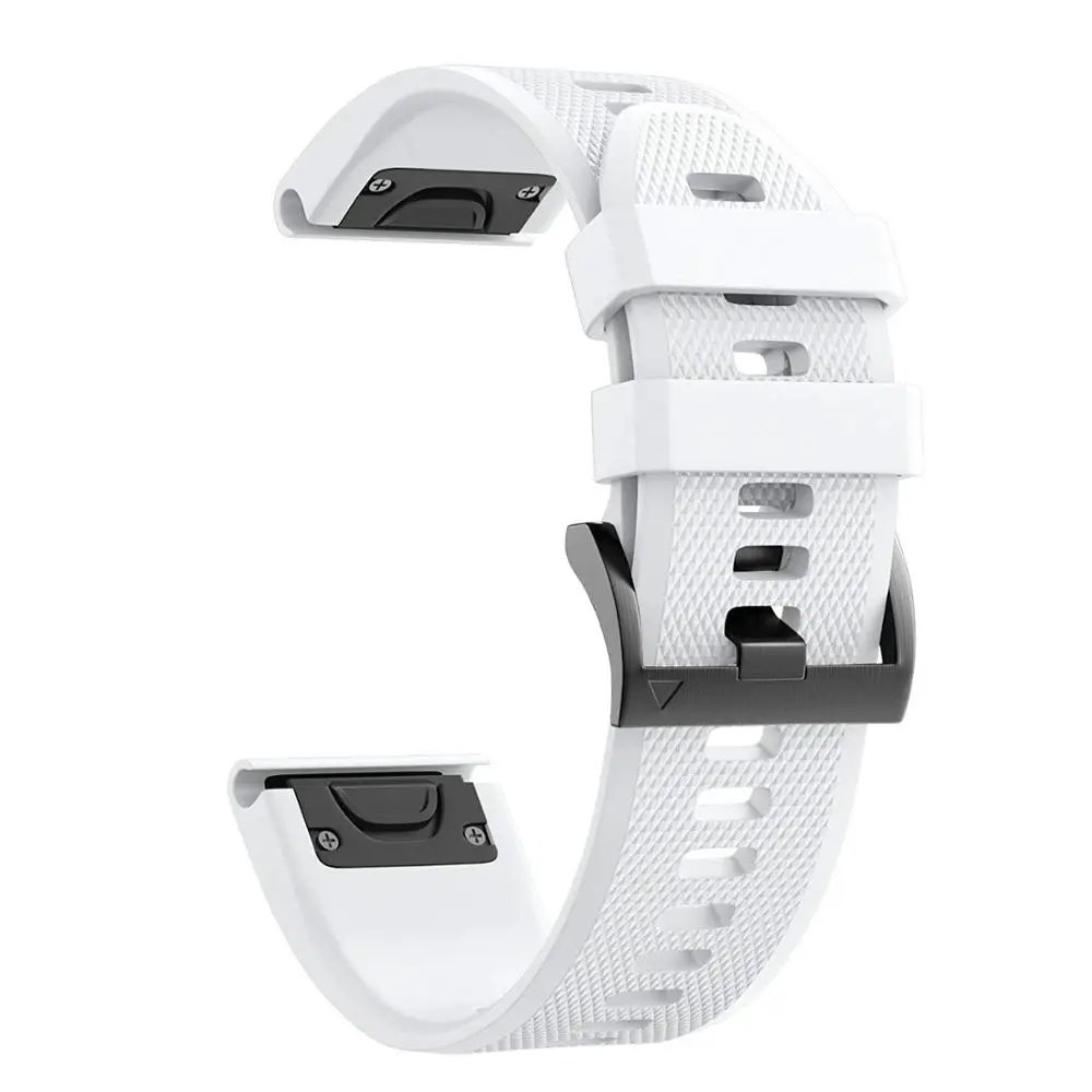 26 22 مللي متر سيليكون حزام الساعات ل Garmin Fenix 7 7X Pro 5 5X Plus 6 6X Pro Epix 3HR غريزة 2 الإفراج السريع ساعة المعصم الفرقة حزام