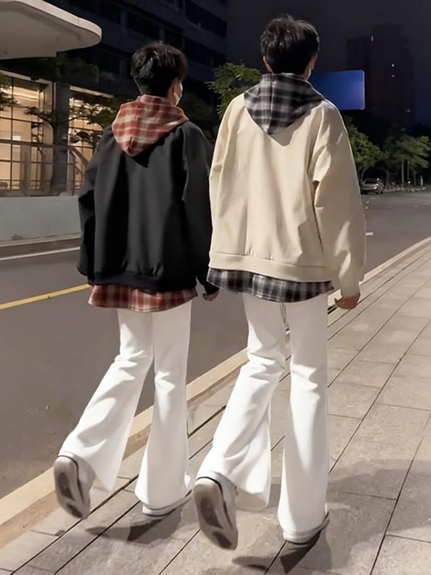 

Cleanfit High Waist Straight Leg Jeans Men's Autumn Winter Youth Slimming Tapered Pants Wear Resistant Casual Pure Color