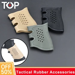 Tactical Rubber Airsoft Accessories Anti-slip Breathabl Pistol Cover For AR15 HK416 M4 M16 G17 G19 G22 Hunting Weapon Part