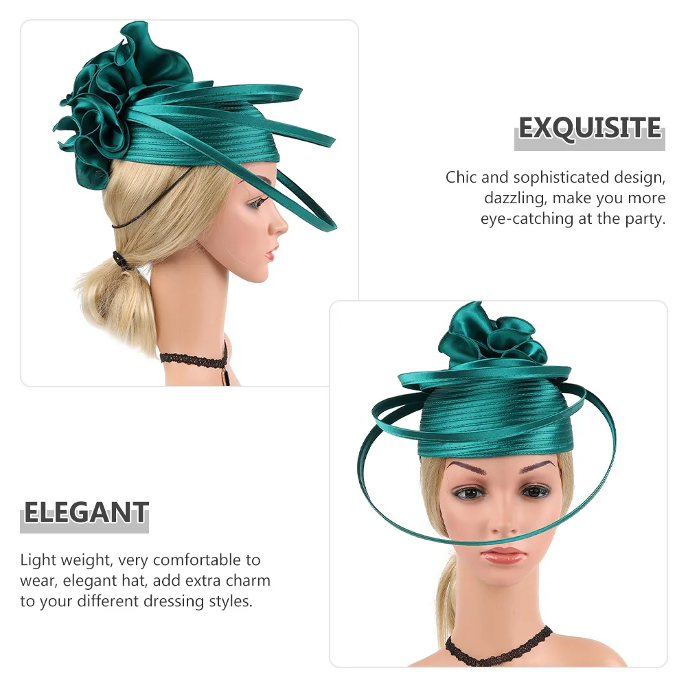 

Шикарная шляпка для чаепития для женщин, современный фасинатор, головной убор для свадьбы, банкета, легкий, удобный, стильный декор
