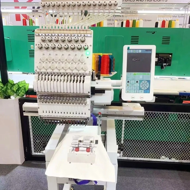 Customized High Quality Single Head Digital Computerized 15 Colors DAHAO Embroidery Machine T Shirt Hat Bag Embroidery Machine