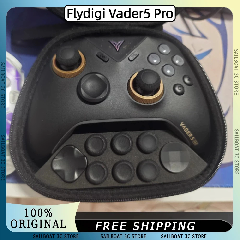 Flydigi Vader5 Pro contrôleurs de jeu Bluetooth sans fil levier de réglage de la Force manettes déclencheurs commutables manettes ergonomiques