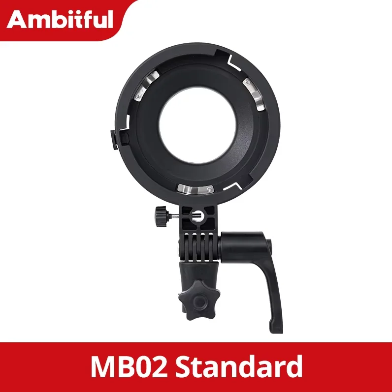 Q7B Q7F flitsbeugel, YQ113 naar GC-bevestiging, Mini-bevestiging naar Bowens-bevestigingsadapter, TRIOPO K3 bevestigingsset, GODOX naar Bowens-adapter