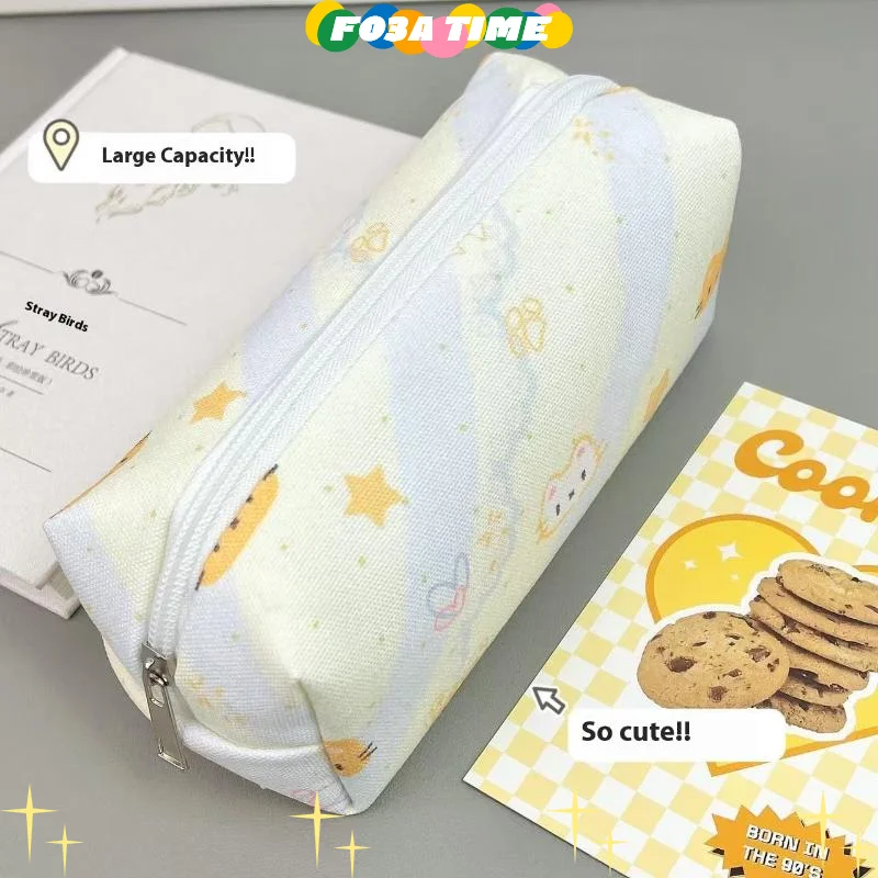 

Cute Cat Pencil Box Cartoon Cat Large Capacity Pencil Case Multifunctional Storage Bag Cosmetic Bag Student Stationery Gifts