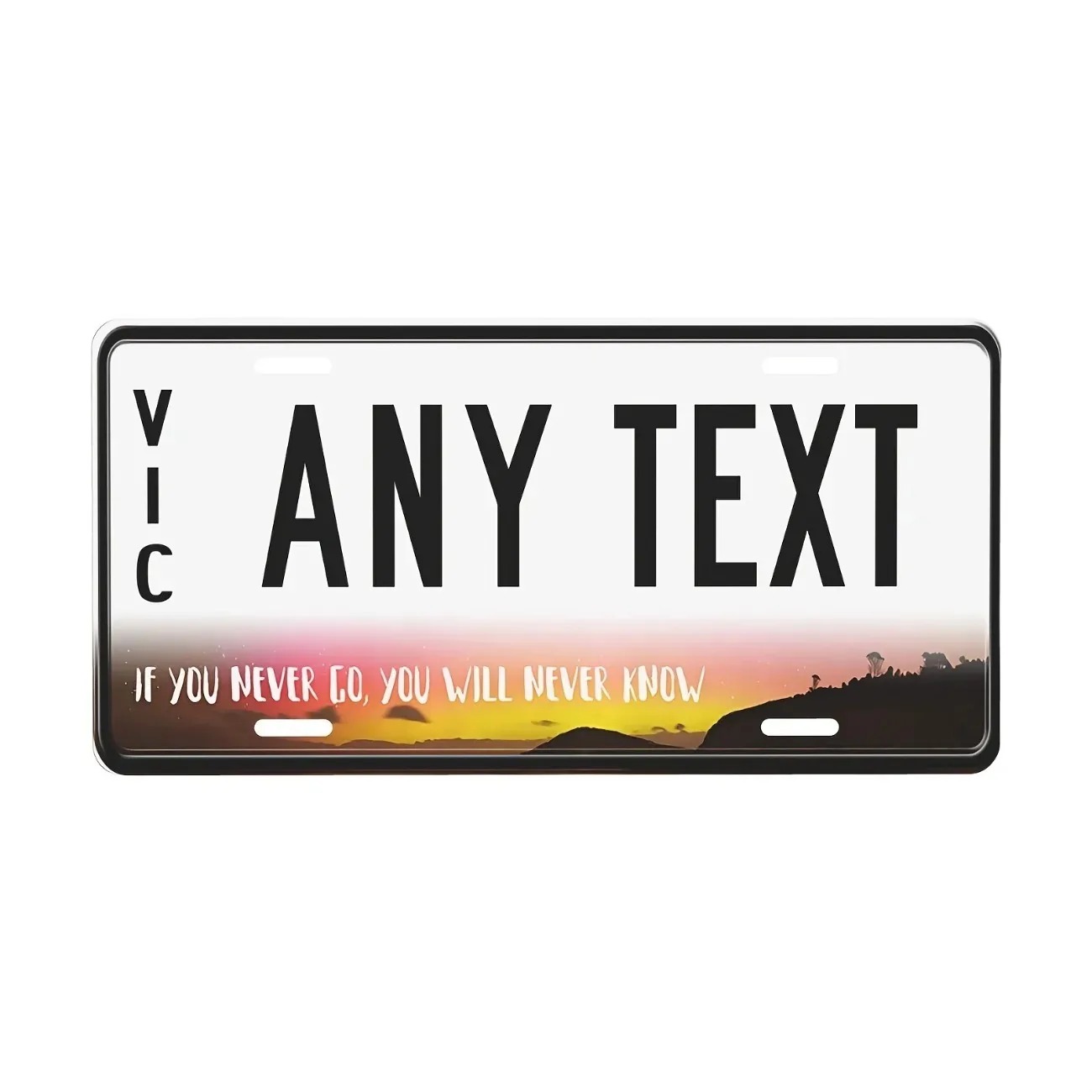 Benutzerdefiniertes australisches Heimdekor-Nummernschild – personalisiertes Weihnachtsgeschenk aus Aluminium mit Tasmania-Thema (nur dekorativ)