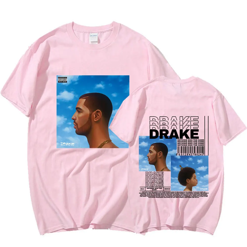 Rapper Drake Nothing Was The Same Music Album Graphic T Shirt Men Casual Oversized T-shirts Fashion Hip Hop T-shirt Streetwear