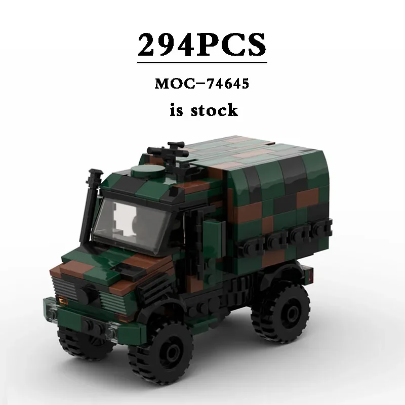 

Small Truck & Cargo Personnel Carrier MOC-74645 Army Series Building Block Toys 294PCS DIY Kids Toys DIY Toys Christmas Gifts