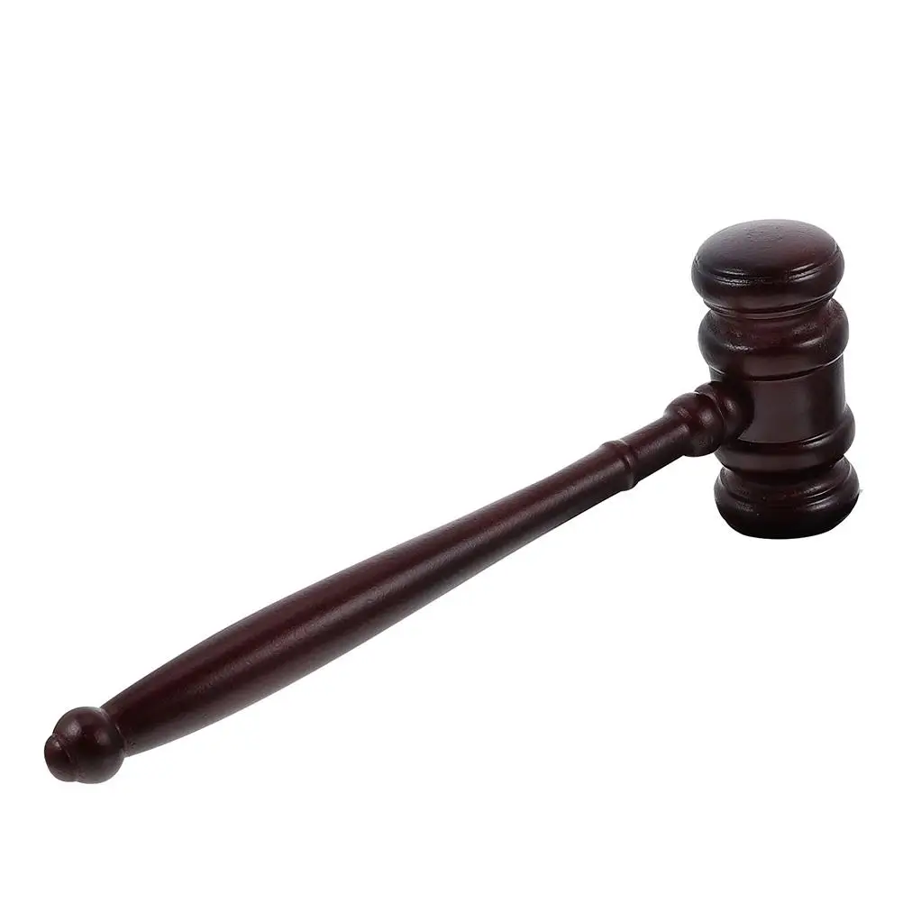 Judge Hammer Gavel Toy Wooden Hard Personalized Auction Court Kids Hand Coordination Training Safe Smooth Practical