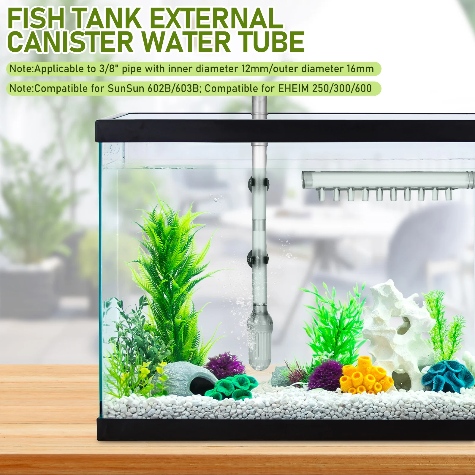 12mm Inner Dia Fish Tank Filter Tube Aquarium Intake Outflow Tube External Canister Filters Accessories Fish Tank Filter Pipe