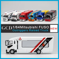 GCD 1:64 Mitsubishi Fuso Model Car Fighter MK2 FK2017 Outriggers, camión elevado