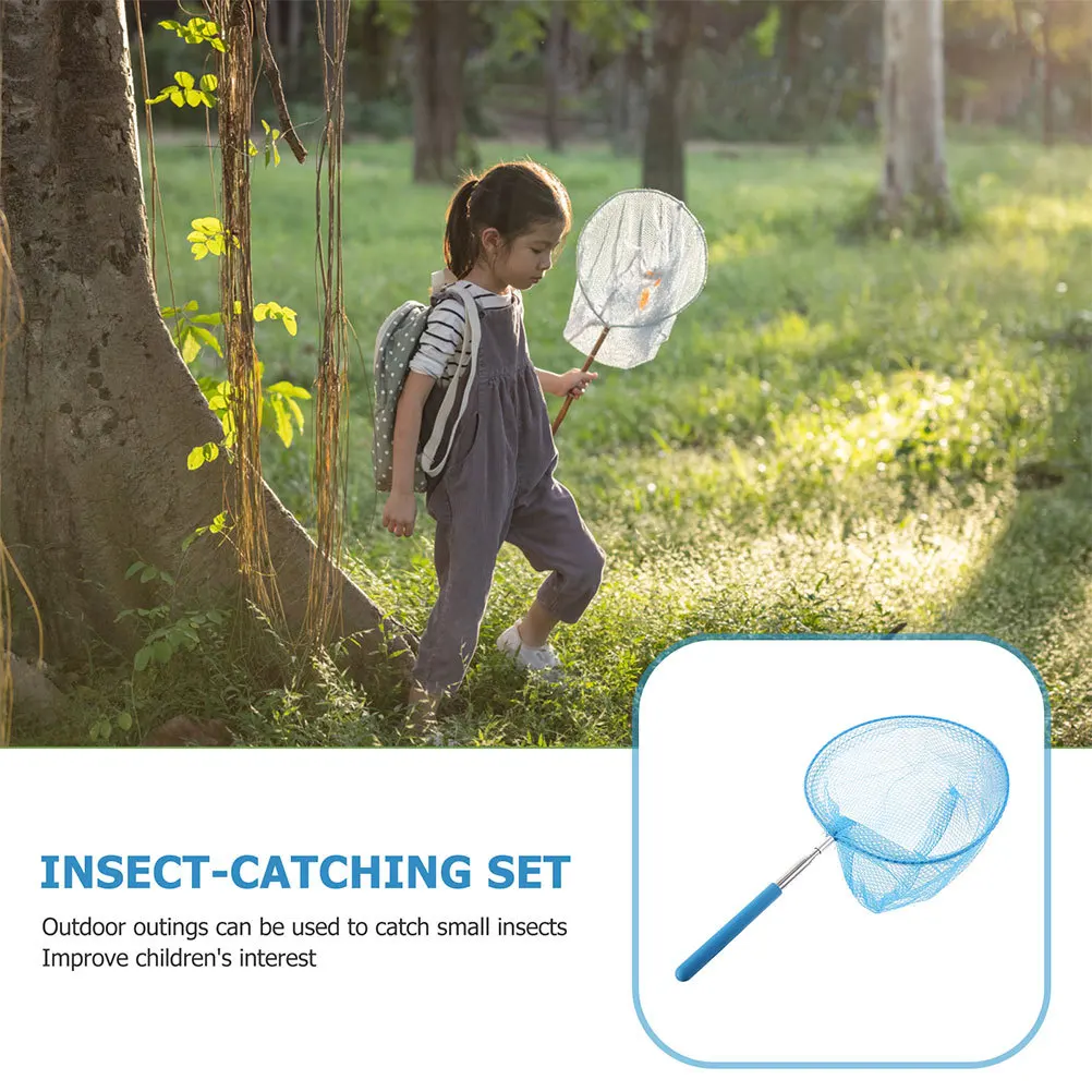 5 pezzi reti da cattura all'aperto rete da farfalla telescopica per bambini allungabile pesca agli insetti strumento di esplorazione della natura rete da farfalla per bambini