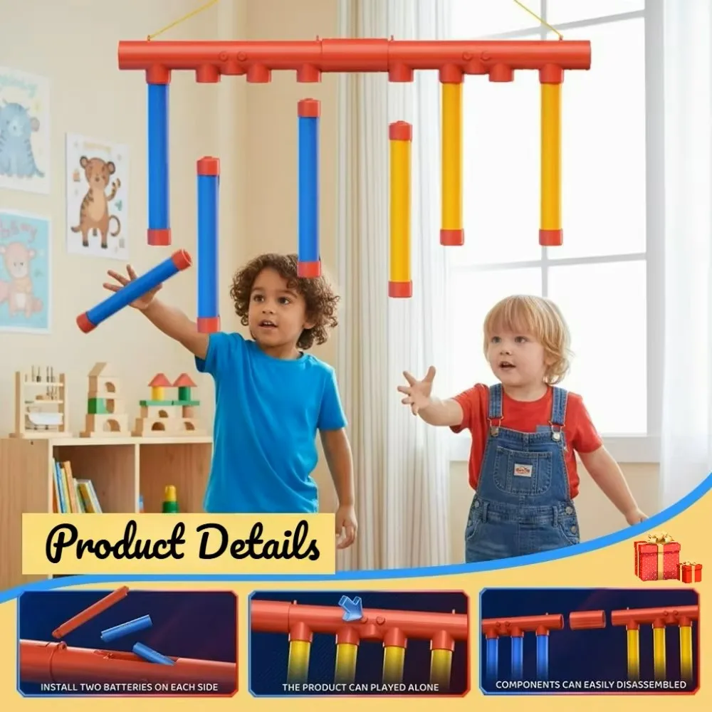 أحدث لعبة تحدي قطرة اللاعبين للأطفال، لعبة اصطياد العصا، قدرة رد الفعل، لعبة رياضية تفاعلية بين الوالدين والطفل #5