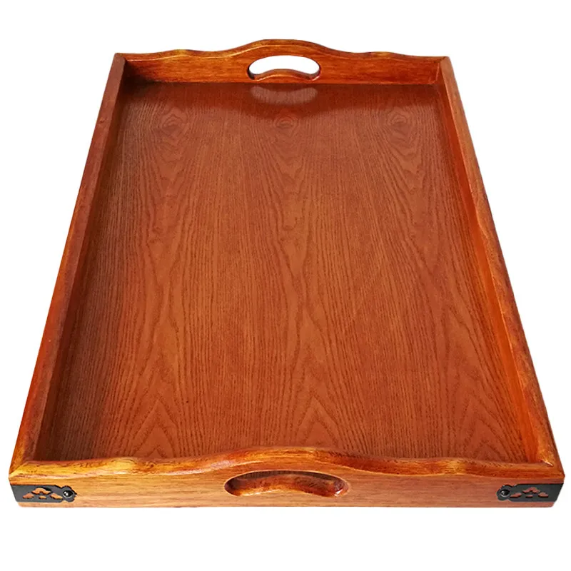 Special offer extra large roasted whole lamb tray wooden plate commercial large tray solid wood rectangular home serving dinner